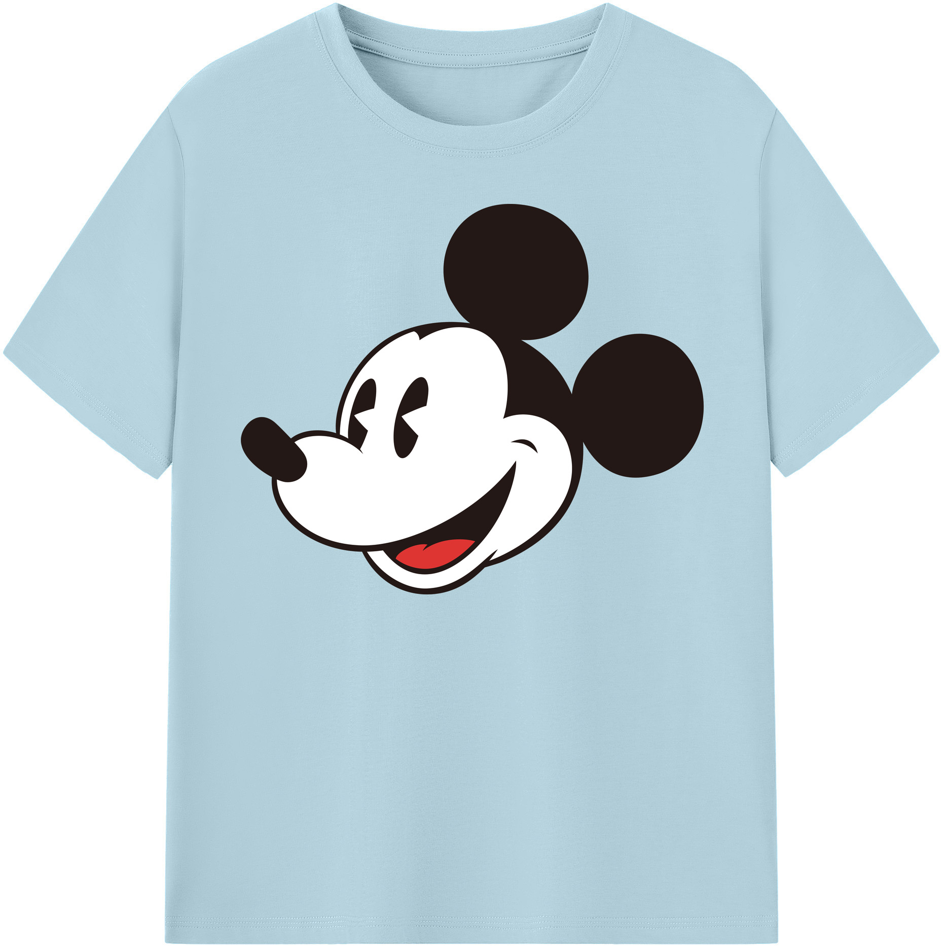 （画像用） ミッキーマウス Mickey Mouse 綿100％半袖Tシャツ（フロントプリント）